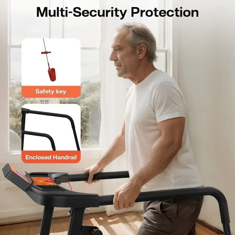Adjustable Walking Treadmill with Senior Support, Long - View 5 | SAMAG