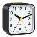 Luminous Desk Alarm Clocks Small Silent Non-ticking Analog Quartz Clock with Light Snooze for Heavy Sleepers, Office and Bedroom