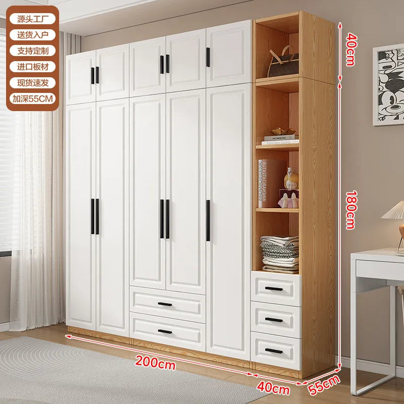 Dust Proof Modern Wardrobe Shelf Apartment Large Standing Wardrobe Minimalist Partition Vitrina Bedroom Furniture Accessories