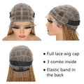 Full Lace Wigs for Black Women Long Curly Braid Wig Synthetic Hair Color 27# 613# Synthetic Wig Women Daily Use with Baby Hair
