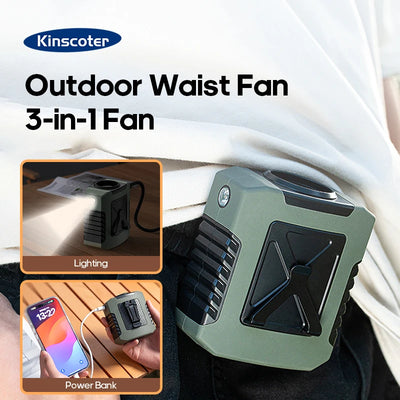 Mini 8000mAh Travel Wearable Waist Fan Camping Outdoor | SAMAG