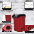 Electric Portable Popcorn Maker Fully Automatic Home Popcorn Popper Hot Air Popcorn Machine Healthy No Oil Mini Popcorn Maker