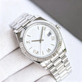 New Men Customized 904L Steel Automatic Mechanical Watch 40mm Luxury Clock Fashion 10bar Waterproof Date Watch For Man Adjustabl