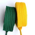 1Pair New Casual Sneakers Classic Shoelace Fashionable Cotton Rope Flat Shoelaces Men Women Fashion Shoes Accessories