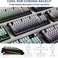 ATTACK SHARK K86 RGB 75% Wireless Gasket Mechanical Keyboard,3-Mode Bluetooth5.0/2.4G/USB-C Hot Swappable Gaming Keyboard