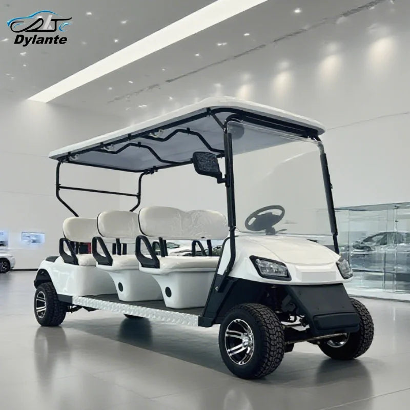 New Energy Vehicle Off-Road Utility Vehicle Mini Car Golf Cart 350cc Fuel Engine 4 6 Passengers Club Golf Cart