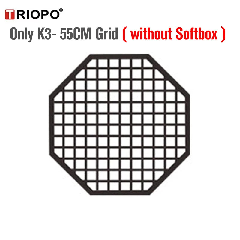 TRIOPO Bowens Mount Softbox K-3 55cm 65cm 90cm 120cm Quick-Setup Octagon Softbox for Godox Aputure Sokani Studio LED Video Light