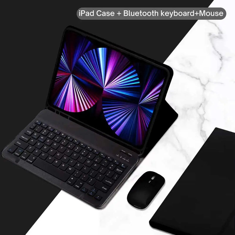 Tablets Keyboard Case For iPad 10th 11th A16 Generation Air 11 2025 Air 4 5 10.2 9/8/7th 10.5 9.7 Pro 12.9 13 11 Mini 6 7 Cover