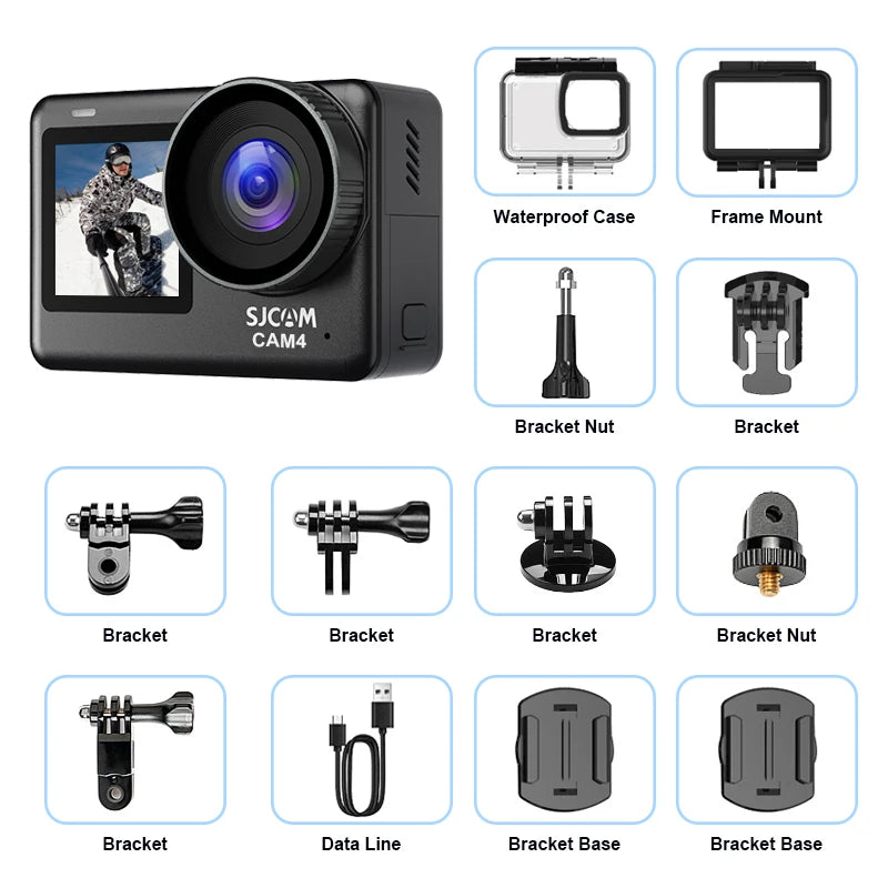 SJCAM Flagship SJ11 Or CAM4 Action Camera 4K 2.33" Touch Screen Waterproof 5G WiFi Active HDR Video action cam camera sport
