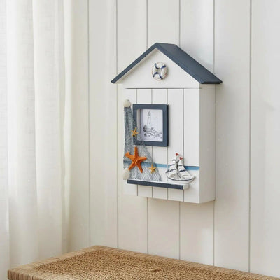 House Shaped key storage box Rustic Finish Wall Mounted Space | SAMAG