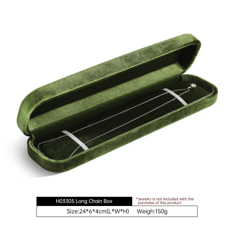 Yinbeini Wedding Ring Box Velvet Jewelry Box Collection Bracelet Necklace Pendant Storage Case Jewelry Display Organizer H030