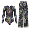 Women's Long Sleeve Swimwear Sunscreen One Piece Swimsuit | SAMAG