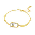 Original 925 Sterling Silver Zirconia Tennis Chain Bracelet for Women Adjustable Gold Color Hot Sale Ideal Birthday Party Gifts