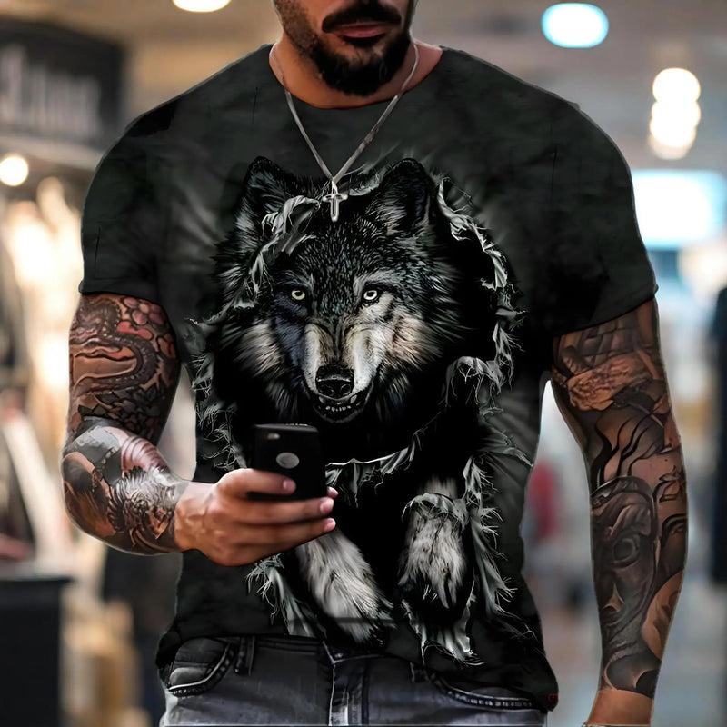 Stylish Men's Animal 3D Digital Print Cross-border | SAMAG