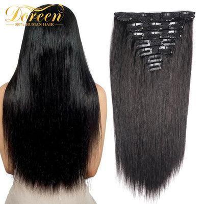 Doreen Full Head Brazilian Machine Remy Clip in Hair | SAMAG