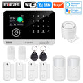 FUERS Tuya Smart  WIFI GSM G03 DIY Alarm System Smart Home Security Alarm System Ant-theft 433Mhz Burgla With Door Motion Sensor