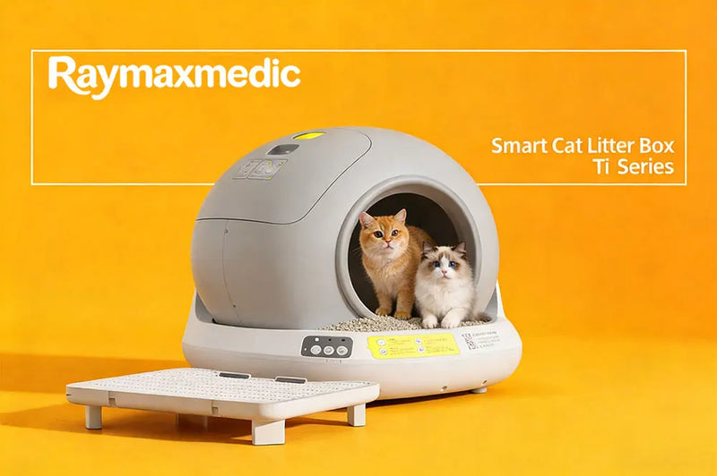 Raymax 78L Self-Cleaning Cat Litter Box App Control ONLY Supports 2.4G WiFi w/Litter Mat&Trash Bags, Fit for Tofu & Mixed Litter