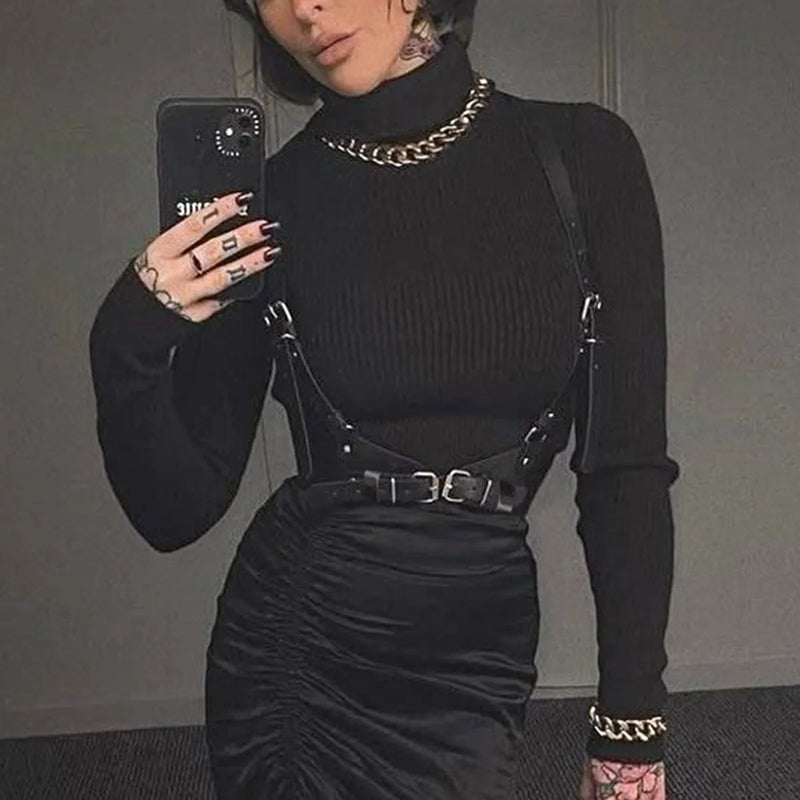 Women Fashion Belt Street Style Punk Decorative Waistband Adjustable Suspender Belt Corset Harness Gothic Clothing Accessories