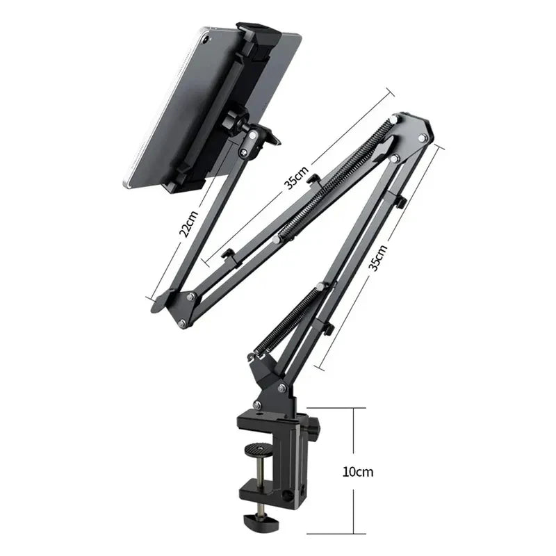 2PCS Wide Compatibility Metal Tablet Bracket, Adjustable Rotation Holder for iPad Series and Android Tablets