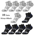 10 Pairs Ankle Athletic Running Socks Men Women Simple | SAMAG