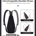 OIWAS Casual Crossbody Chest Bag Sling Shoulder Men's Bag One Strap Lightweight Male Bags Pouch DayPack for Men Travel Sport