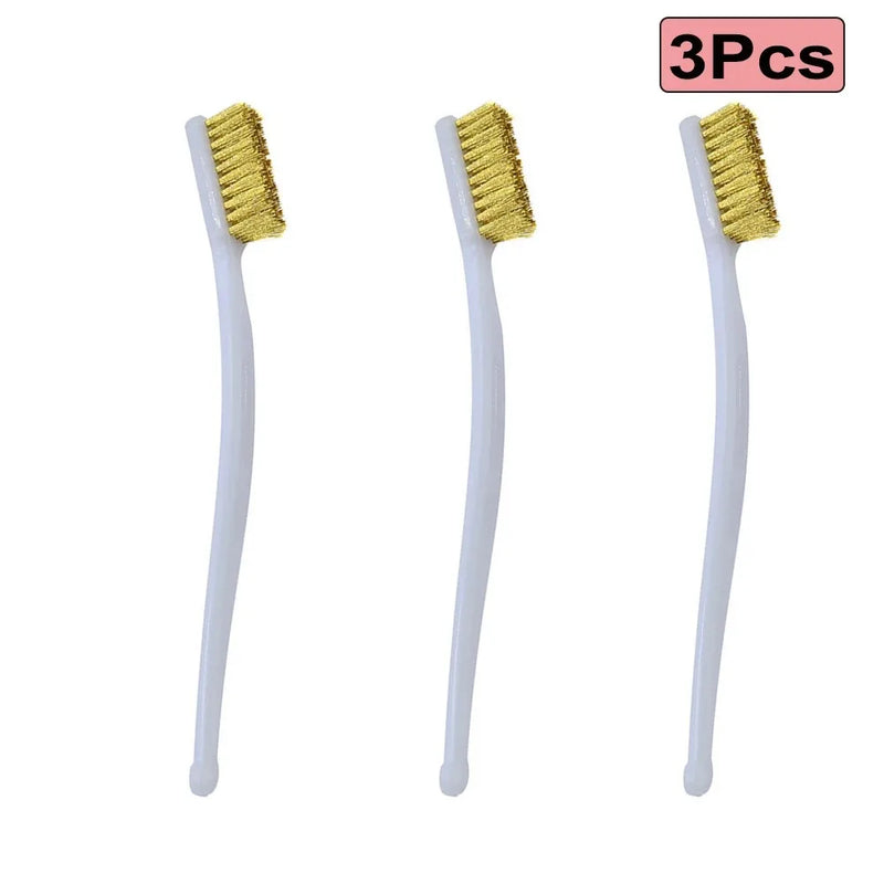 3D Printer Tool Nozzle Brush Copper Wire Toothbrush Cleaning Nozzle Heating Block Hotend Hotbed Cleaner Derusting Accessories