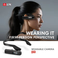 Head Mounted Camera Anti Shake Outdoor 2.7K High-Definition Sports Camera Cycling Recorder Photography and Video Recording