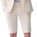 2 Pieces  Men's Casual Suit Single Breasting  Lapel Groomsmen with Short  for Wedding (Blazer+Pants)