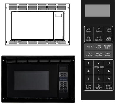 25L Built in Stainless Steel Microwave Oven With Mirror | SAMAG