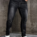 Men Jeans Denim Pants Clothing Trousers Casual Black | SAMAG