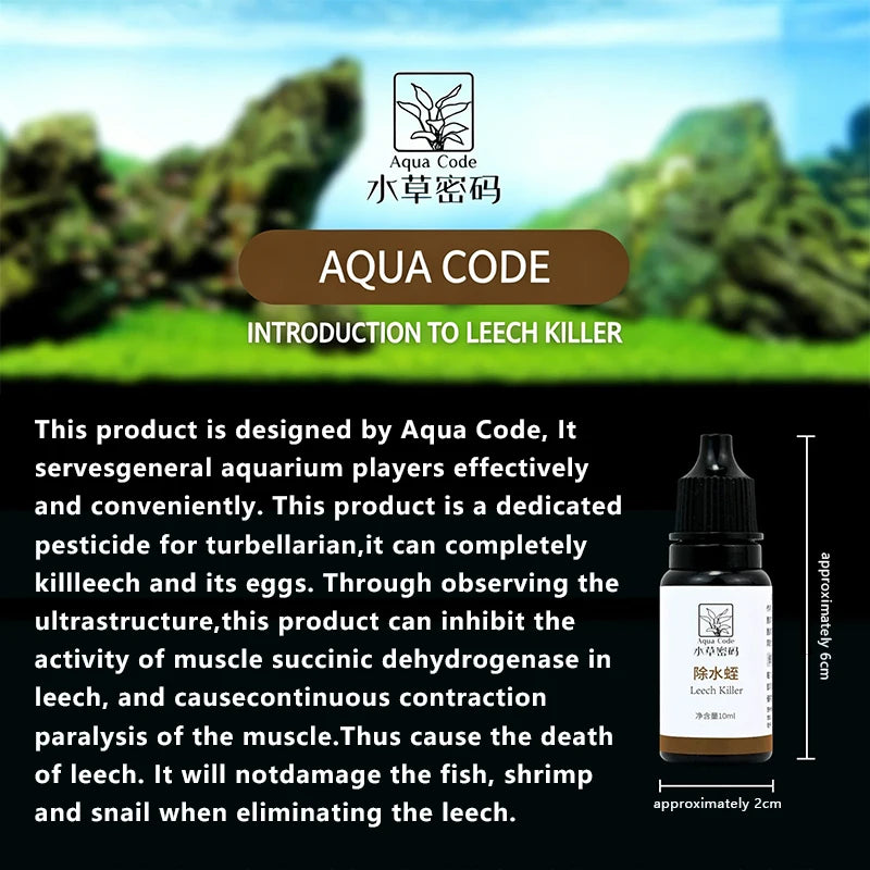 Aqua Code Leech Killer Aquarium Water Treatment Liquid | SAMAG