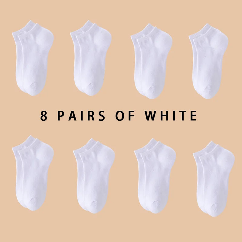 3/5/8 Pairs Women/Men Boat Socks Invisible Low Cut | SAMAG