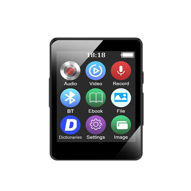 8/16/32/64GB Portable MP3 Player HiFi Bluetooth-Compatible 5.0 MP3 Music Player 1.8inch Screen Sports MP3 Player Gift for Kids