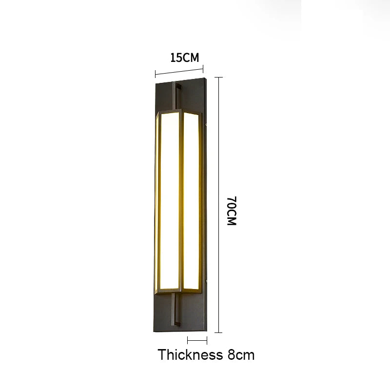 Waterproof Outdoor Wall Lamp LED Stailess steel Wall Lighting IP65 Garden Light Villa porch Sconce Light 110V 220V Sconce Lumina