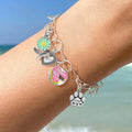 925 Sterling Silver  Vintage Love Heart Map Bracelet Fit DIY Pendant Gift Anniversary Party High Quality Jewelry