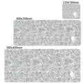 XXL Desk Mat Black And White Strata Liquid Mousepad Large Abstract Mouse Pad Gaming Deskmat With Lockedge Office Non-slip Carpet