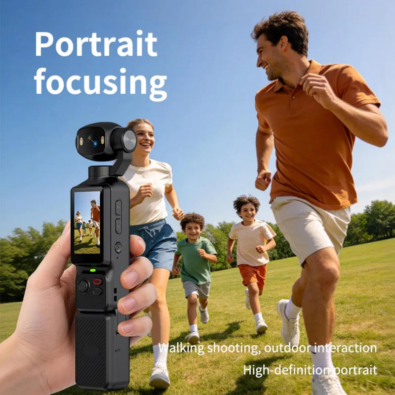 HD Action Camera With External Battery 90° Flip Screen WIFI For Vlog YouTube Girls Entry Video Recording Record Life Action Cam