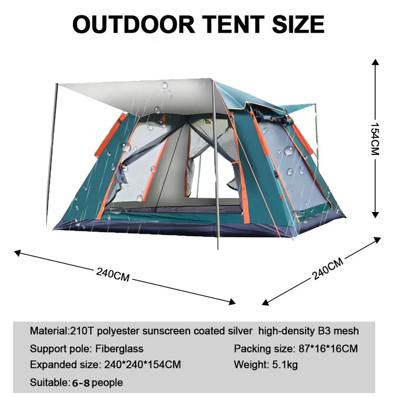 Goture Portable Automatic Pop Up Beach Tent, UV - View 2 | SAMAG