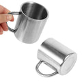 220ML Double Wall Stainless Steel Coffee Mug Portable Cup Travel Camping Tumbler Jug Coffee Tea Milk Cups Office Water Mugs