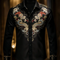 New 11 color men's long sleeved lapel shirt | SAMAG
