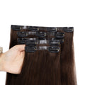 Clip in Hair Extensions 100% Real Human Hair, 12-24Inch 100-120g Clip in Extensions for Women, Invisible Straight Hair