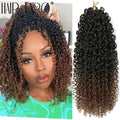 14"Curly Passion Twist Crochet Hair Synthetic Yanky Twist Braiding Hair Extensions Pre-twisted Pre-Looped Senegalese Twist Hair