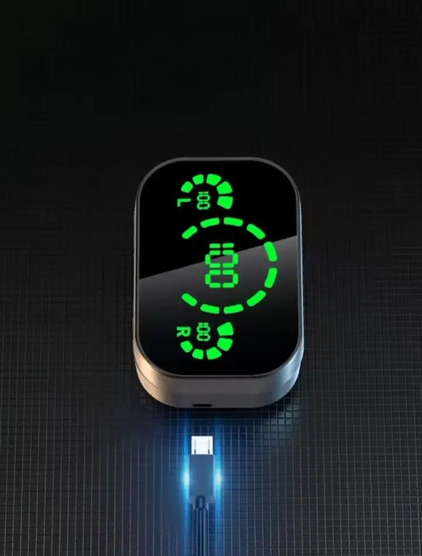 True Wireless Earphones With Dual LED Display . Sleek Metal Design, Long Battery Life, And Reliable Fit