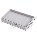 Velvet Jewelry Storage Box Earrings Necklace Ring Bracelet Display Stand Gold Tray - Visuel 6 | SAMAG