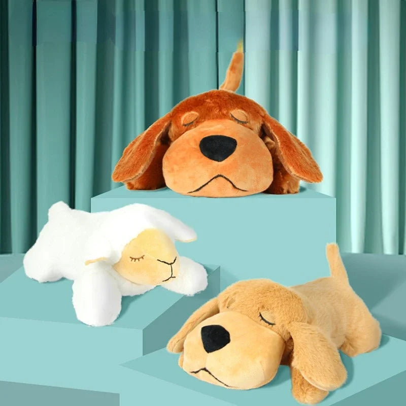 IFOYO Pet Heartbeat Puppy Behavioral Training Dog Plush Pet Comfortable Snuggle Anxiety Relief Sleep Aid Doll Durable Drop Ship