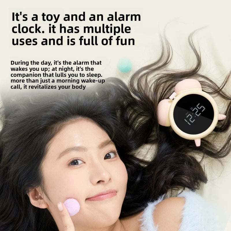 A women's alarm clock, not only an alarm clock but also a very enjoyable appliance