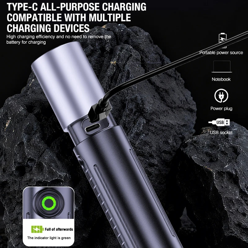 Self Defense Flashlight Charging Long Range Outdoor - View 5 | SAMAG