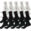 5/10/20 Pairs of Men's Crew Socks with Spider Pattern | SAMAG