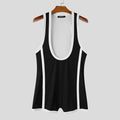 INCERUN Men's Bodysuits Patchwork Sleeveless Summer Casual Male Rompers Playsuits Workout Color-block Cozy Bodysuit For Man 2026