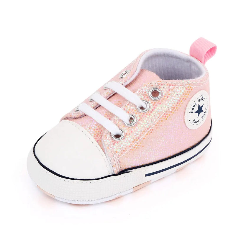 Baby Shoes High Quality Blingbling Canvas Sneaker Spring and Autumn Style Multiple Color Chioces 2024 New Baby Fashion D2479